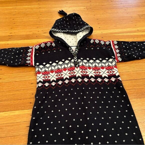 Hanna Andersson Sno Happy Heritage Hooded Sweater Jumpsuit - Picture 5 of 6
